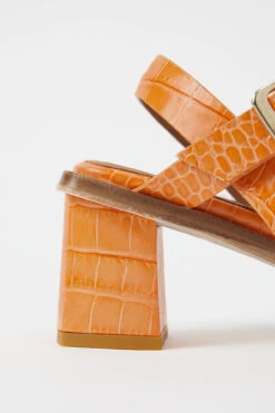 Miista Tara Orange Sandals 12 Miista Tara Orange Sandals -Miista miista tara tangerine croc 04